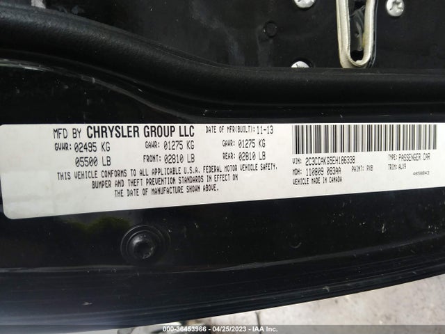 2C3CCAKG5EH186338 Chrysler 300 300c