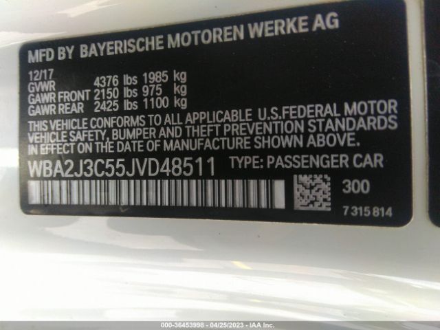 WBA2J3C55JVD48511 BMW 2 Series 230i Xdrive