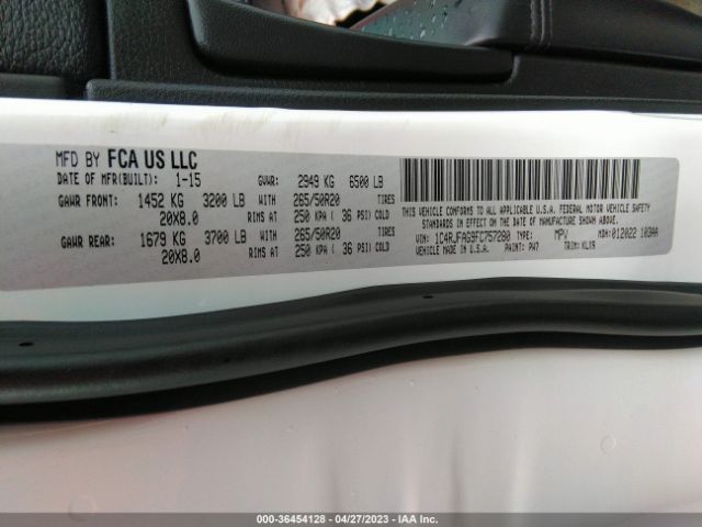 1C4RJFAG9FC757280 Jeep Grand Cherokee Altitude