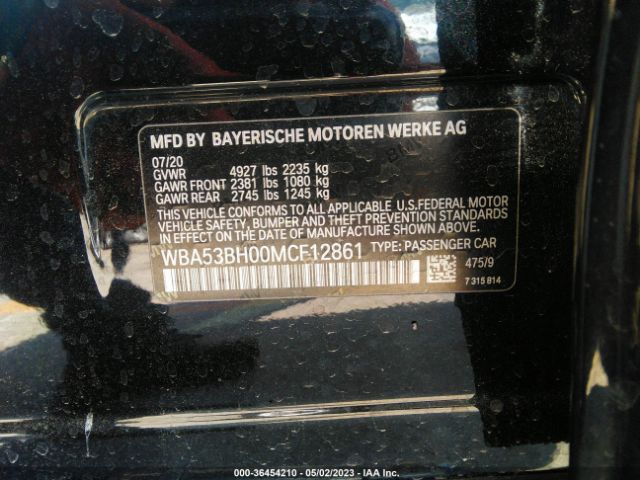 WBA53BH00MCF12861 BMW 5 Series 530i
