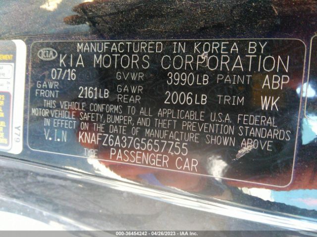 KNAFZ6A37G5657755 KIA Forte Koup Sx