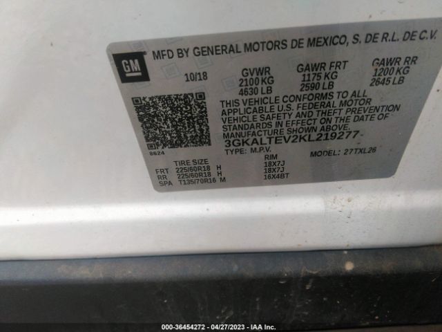 3GKALTEV2KL219277 GMC Terrain Sle