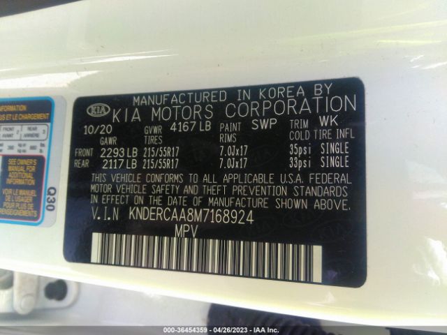 KNDERCAA8M7168924 KIA SELTOS EX