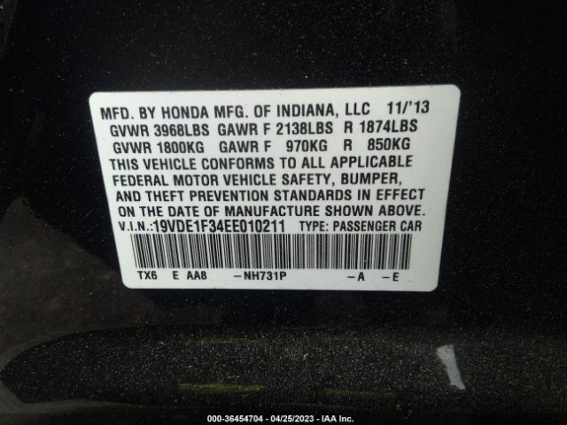 19VDE1F34EE010211 Acura ILX