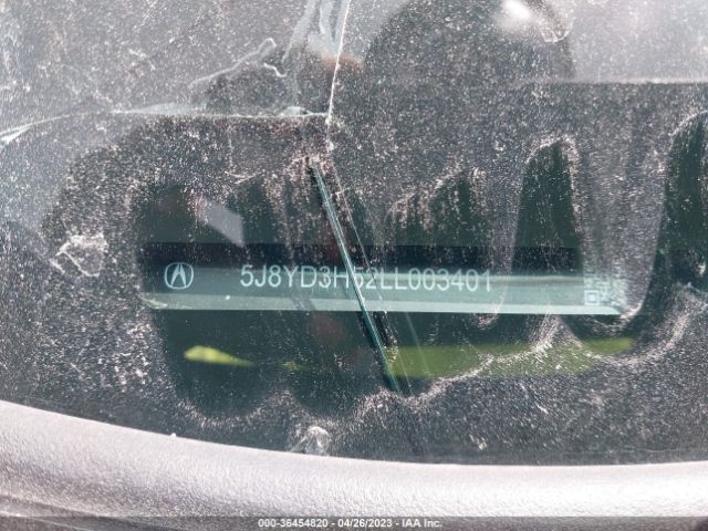 5J8YD3H52LL003401 Acura Mdx W/technology Pkg