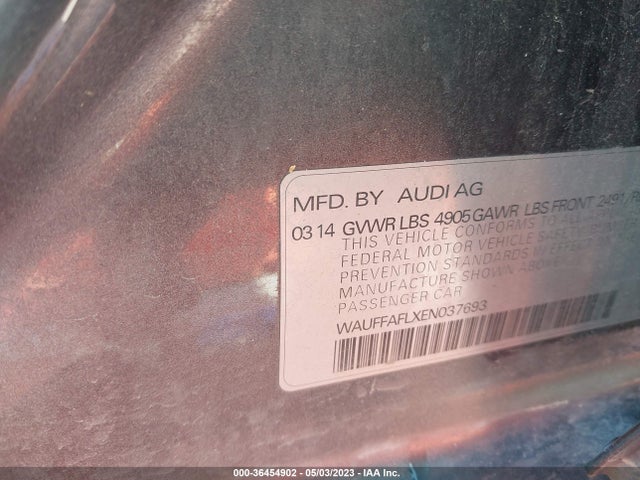 WAUFFAFLXEN037693 Audi A4 Premium Plus