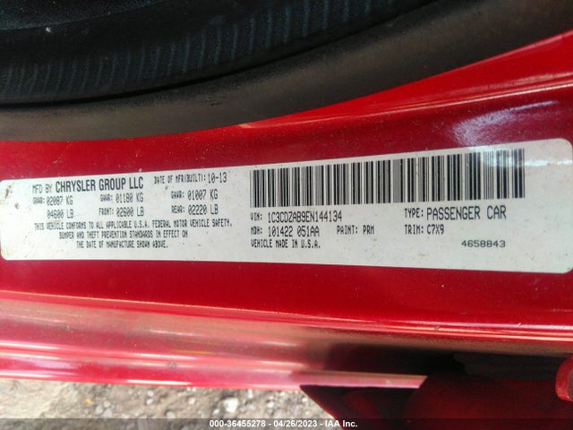 Dodge AVENGER SE 2014 1C3CDZAB9EN144134 Image 9