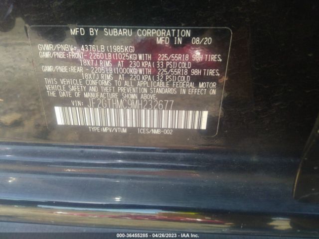 JF2GTHMC9MH232677 Subaru Crosstrek Limited