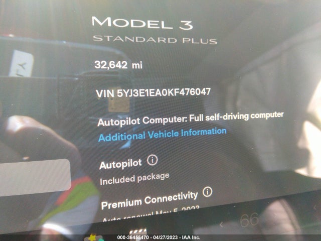 Tesla Model 3 Range 2019 5YJ3E1EA0KF476047 Image 7