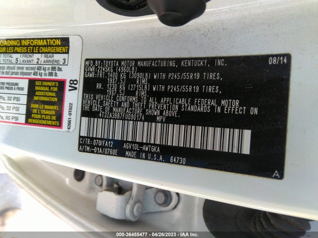 Toyota VENZA LE 2015 4T3ZA3BB7FU090174 Image 10