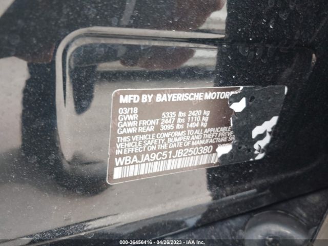 WBAJA9C51JB250380 BMW 5 Series 530e Iperformance