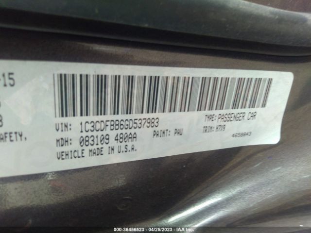 1C3CDFBB6GD537983 Dodge DART SXT