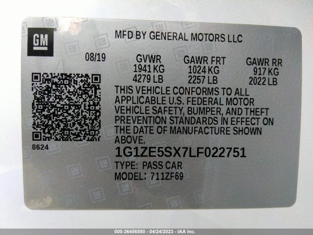 Chevrolet Malibu Premier 2020 1G1ZE5SX7LF022751 Image 10