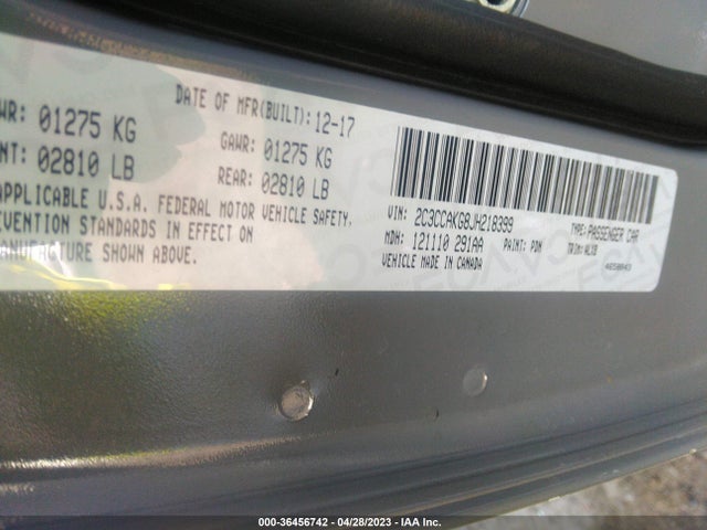 2C3CCAKG8JH218399 Chrysler 300 Limited