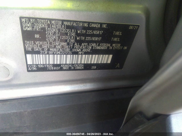 Toyota RAV4 LE 2021 2T3F1RFV5MC221725 Image 12