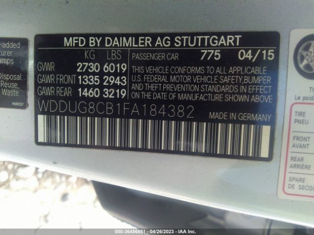 WDDUG8CB1FA184382 Mercedes-Benz S-class S 550
