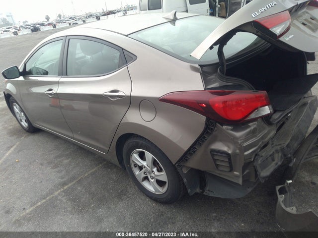 2015 HYUNDAI ELANTRA SE VIN: 5NPDH4AE9FH623124