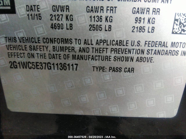 Chevrolet Impala Limited Ltz 2016 2G1WC5E37G1136117 Image 9
