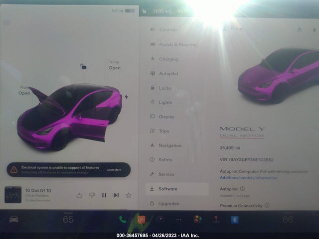 Tesla Model Y Performance 2022 7SAYGDEF3NF323652 Image 7