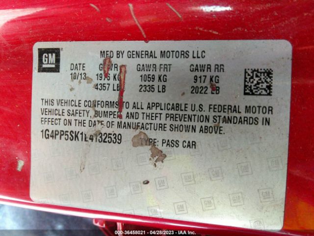 1G4PP5SK1E4132539 Buick Verano