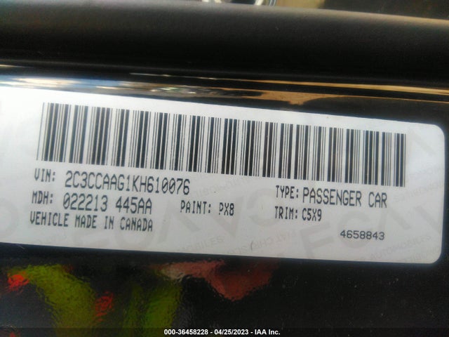 2C3CCAAG1KH610076 Chrysler 300 Touring
