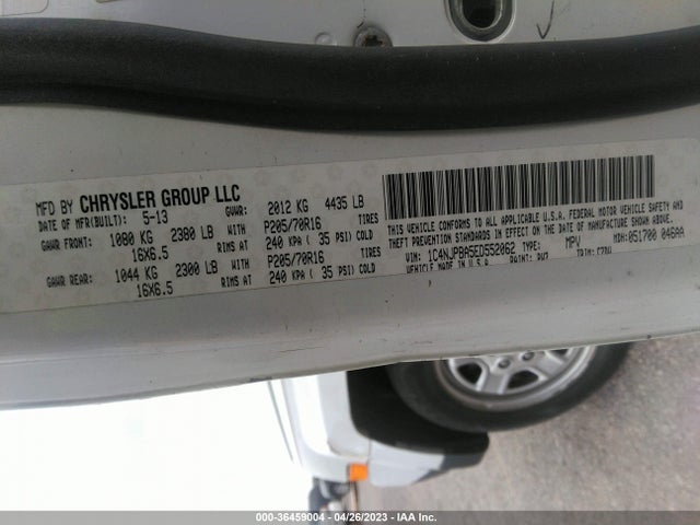 1C4NJPBA5ED552062 Jeep Patriot Sport/altitude
