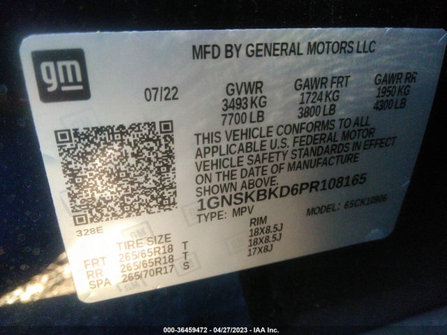 Chevrolet Suburban Ls 2023 1GNSKBKD6PR108165 Image 9