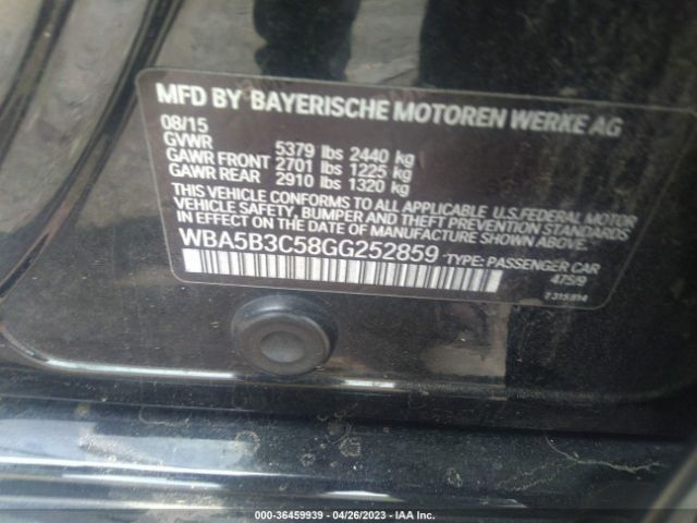 WBA5B3C58GG252859 BMW 5 Series 535i Xdrive