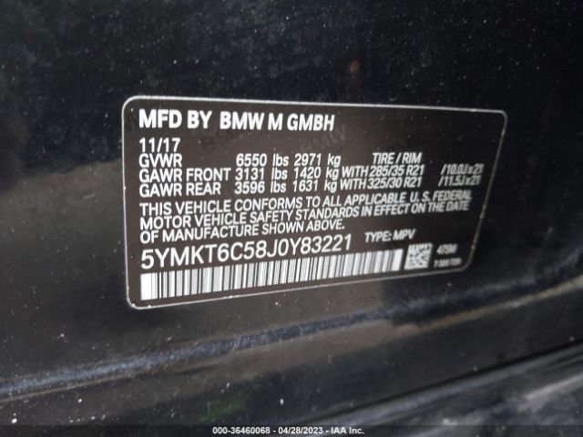 5YMKT6C58J0Y83221 BMW X5 M