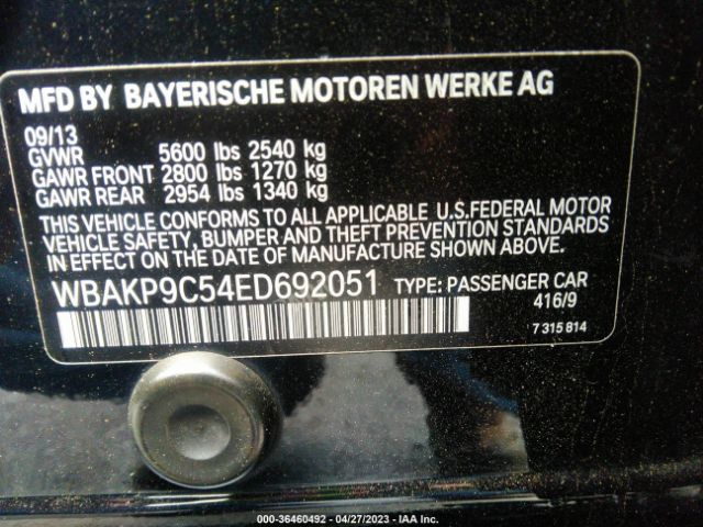 WBAKP9C54ED692051 BMW 5 Series 550i Xdrive