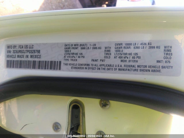 RAM 2500 Big Horn 2023 3C6UR5DJ7PG528798 Image 11