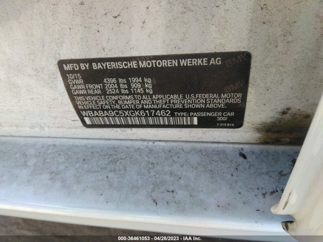 BMW 3 Series 320i 2016 WBA8A9C5XGK617462 Image 9