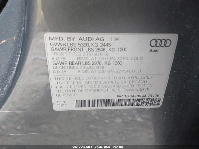 WA1LFAFPXFA078126 Audi Q5 Premium Plus