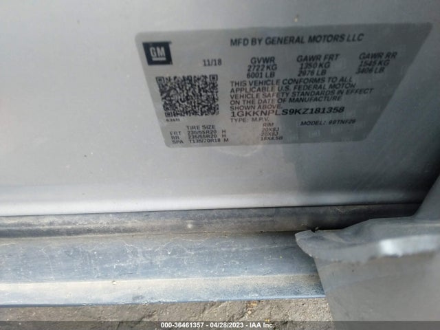 GMC Acadia Denali 2019 1GKKNPLS9KZ181358 Image 9