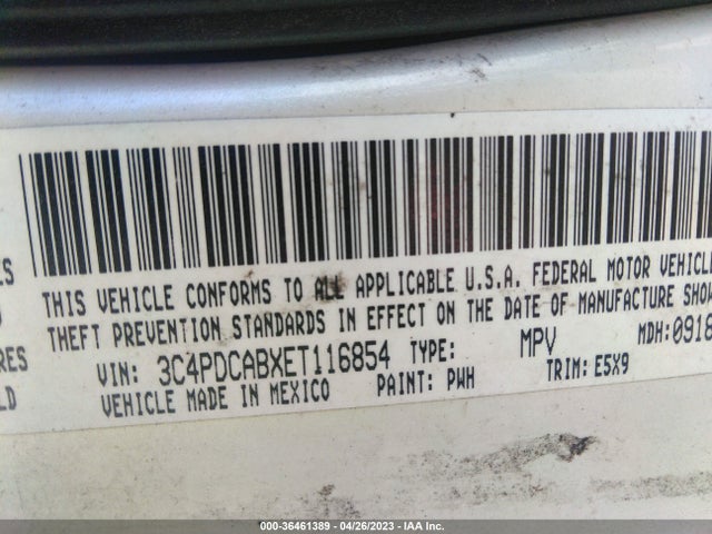 Dodge Journey American Value Pkg 2014 3C4PDCABXET116854 Image 9