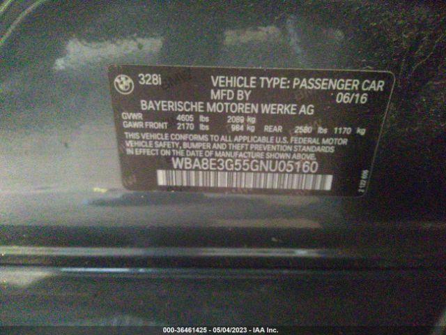WBA8E3G55GNU05160 BMW 3 Series 328i Xdrive