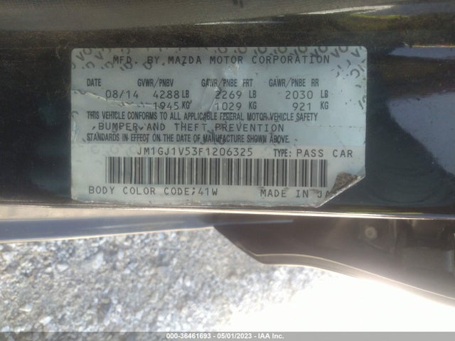 Mazda Mazda6 I Touring 2015 JM1GJ1V53F1206325 Image 10