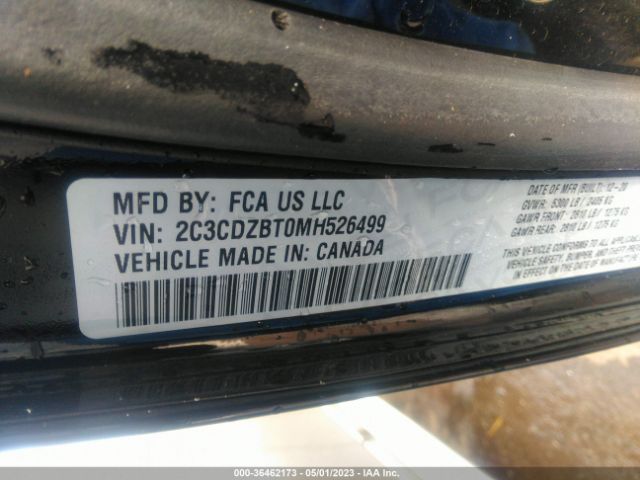 2C3CDZBT0MH526499 Dodge Challenger R/t