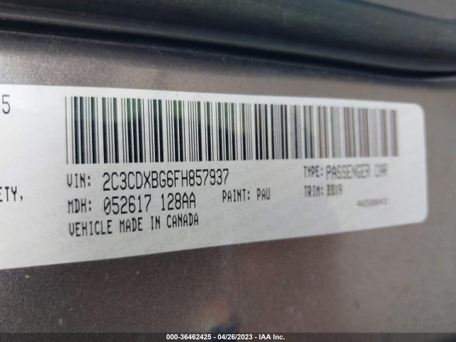 Dodge Charger Se 2015 2C3CDXBG6FH857937 Image 11