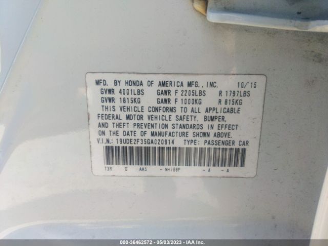 19UDE2F35GA020914 Acura ILX