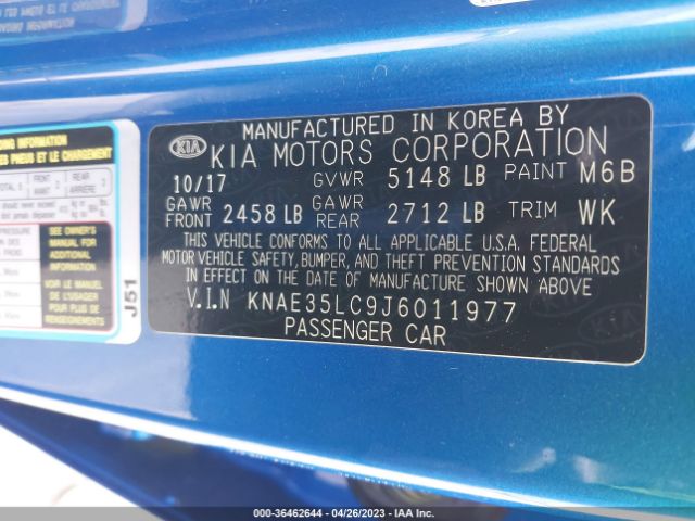 KNAE35LC9J6011977 KIA STINGER GT