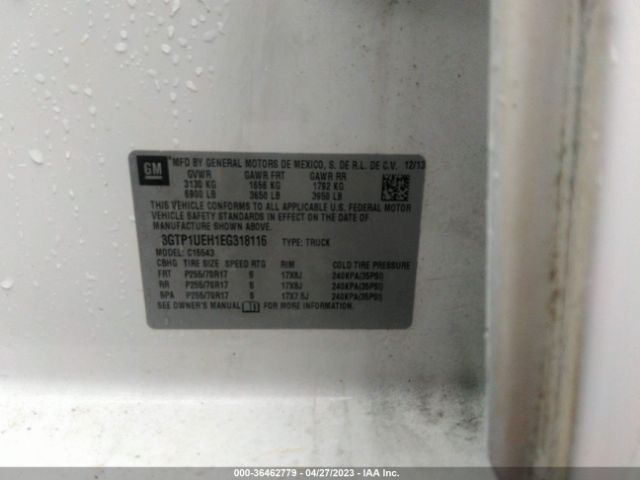3GTP1UEH1EG318116 GMC Sierra 1500 Sle