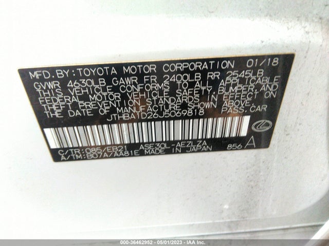 JTHBA1D26J5069818 Lexus Is Is 300