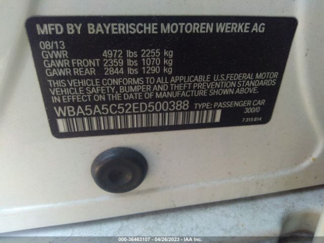 WBA5A5C52ED500388 BMW 5 Series 528i