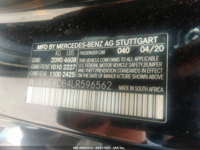 W1KWF8DB4LR596562 Mercedes-Benz C-class C 300