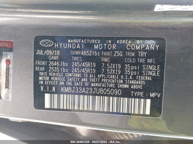 Hyundai Tucson Value 2018 KM8J33A23JU805090 Image 11