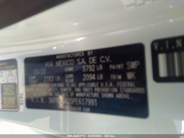 3KPF24AD5PE617991 KIA Forte Lxs
