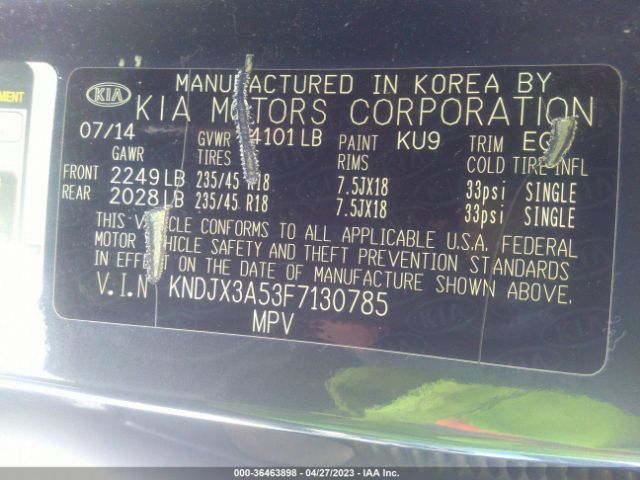 KNDJX3A53F7130785 KIA Soul !