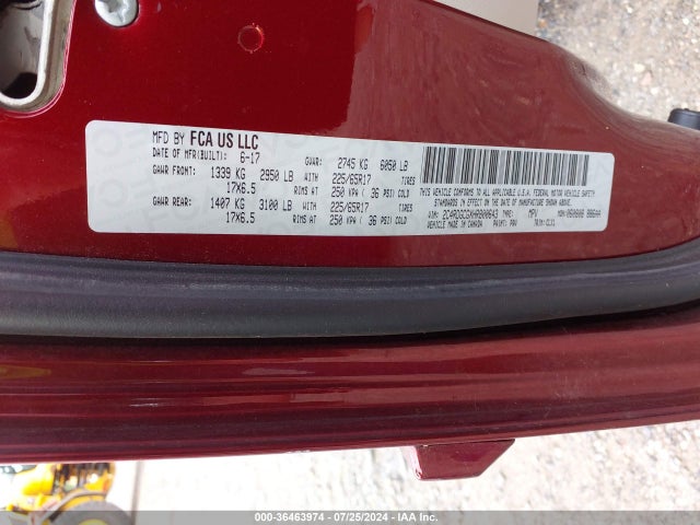 Dodge Grand Caravan Sxt 2017 2C4RDGCGXHR800643 Image 9