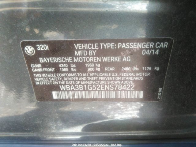 WBA3B1G52ENS78422 BMW 3 Series 320i